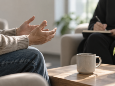 Supportive Conversation Over Coffee