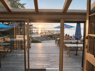 Sunset Waterfront Café Deck