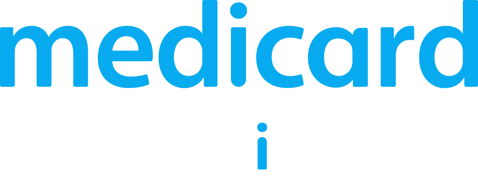 Medicard logo blue white